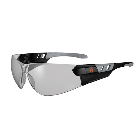 Ergodyne SAGA, Safety Glasses, Anti-Fog, Indoor/Outdoor Lens, Matte Black Frame, Frameless SAGA-AFAS